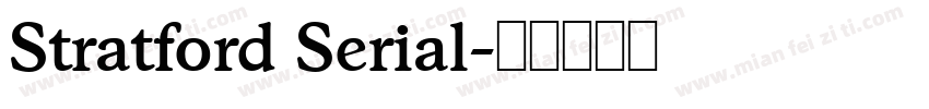 Stratford Serial字体转换